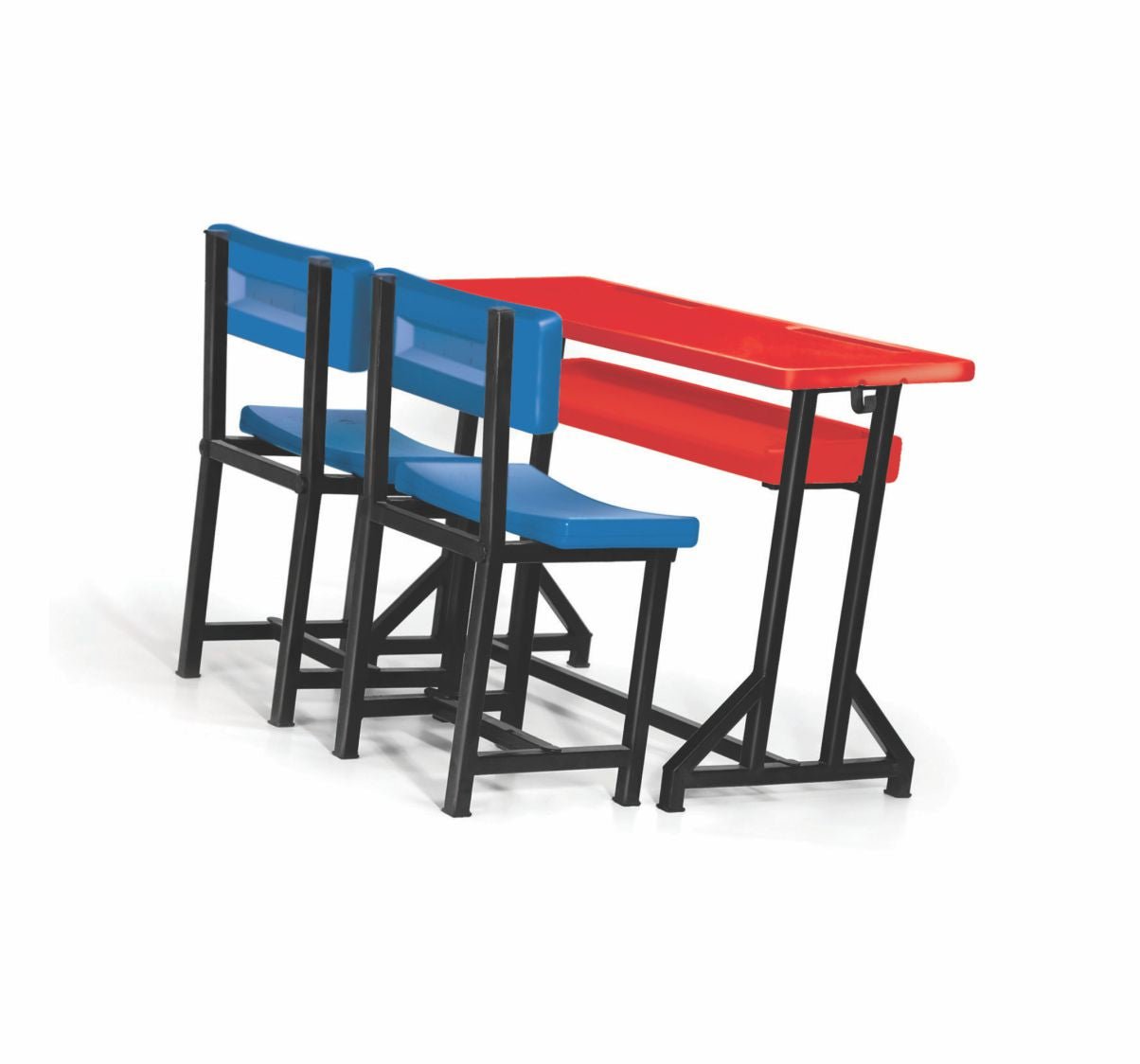 Ok Play Two Scholars Study Table - Blue & Red - FTFF000645