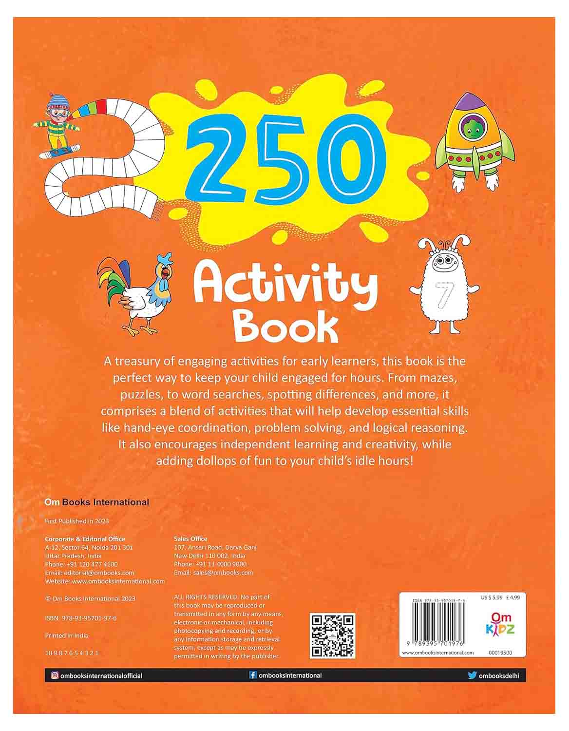 Om Books International 250 Activity Book- 3 - 9789395701976