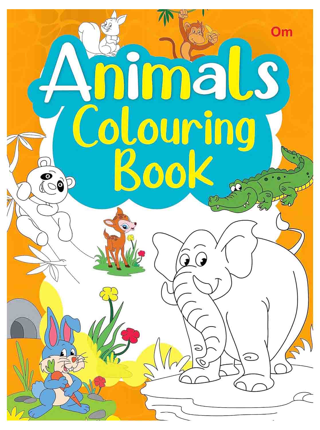 Om Books International Animals Colouring book - Copy Colouring books - 9789385273179