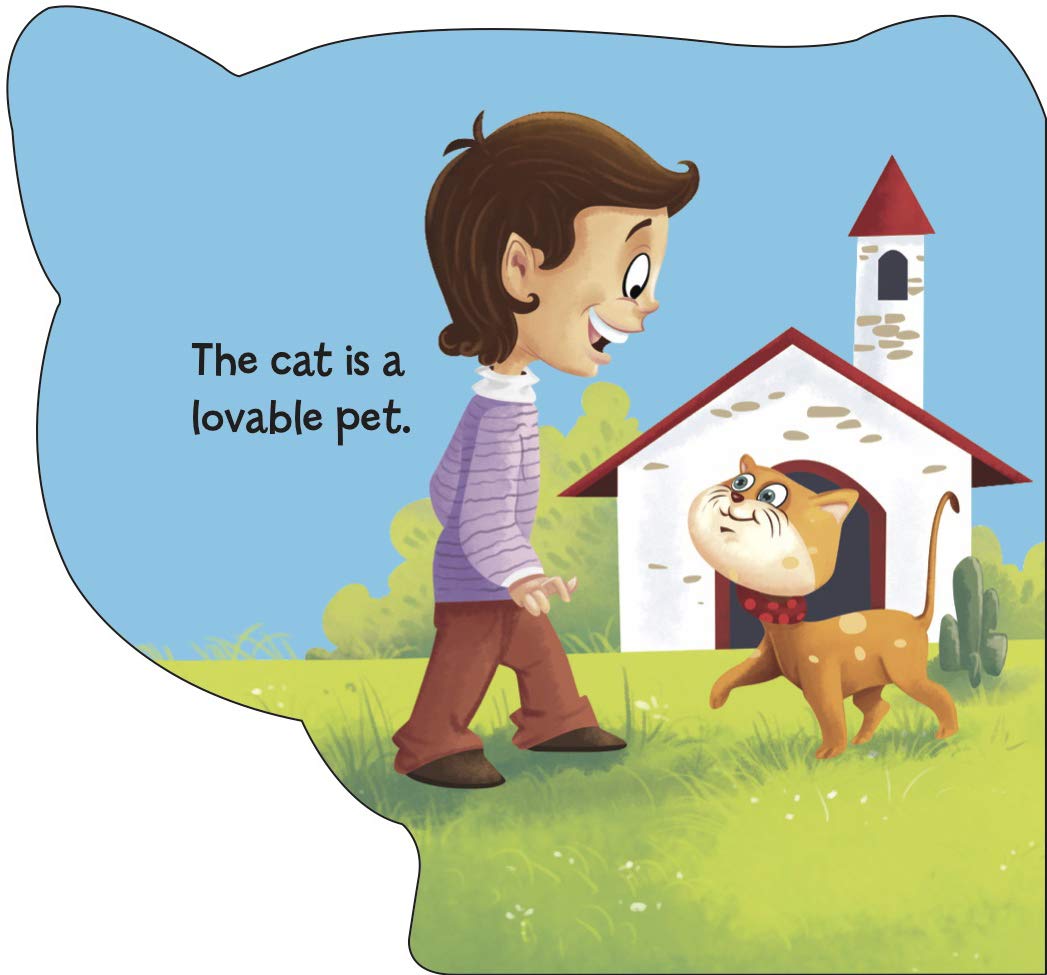 Om Books International Cat ( Animals and Birds )- Cutout Board Books - 9789383202416