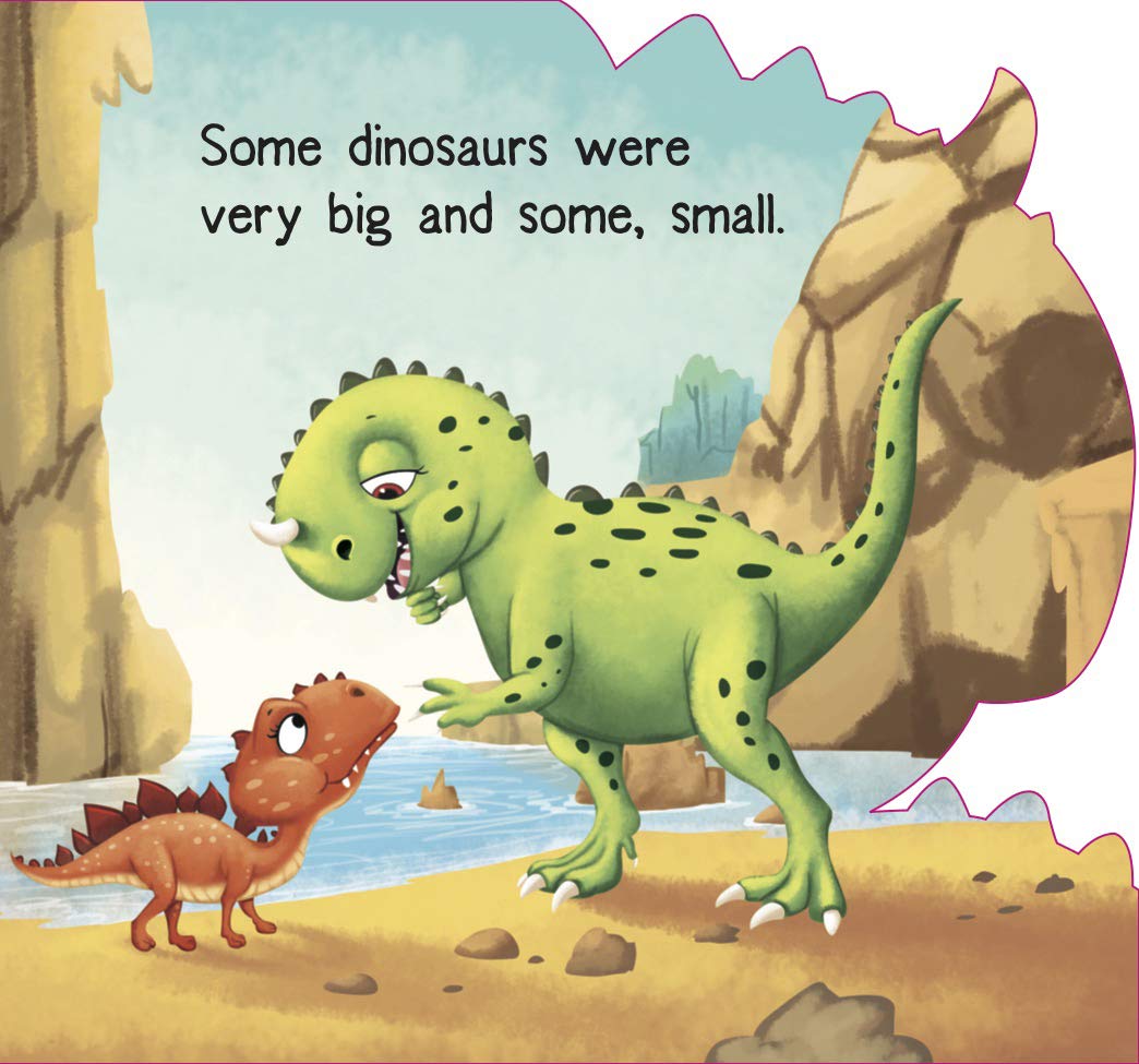 Om Books International Dinosaur ( Animals and Birds )- Cutout Board Books - 9789384119102