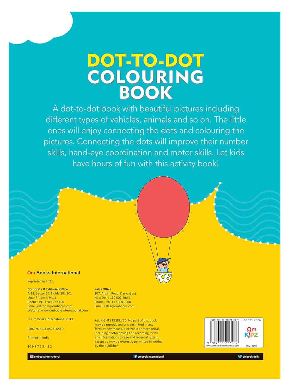 Om Books International Dot-to-Dot Colouring Book Level 1 - 9789385273209