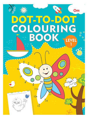 Om Books International Dot-to-Dot Colouring Book Level 1 - 9789385273209