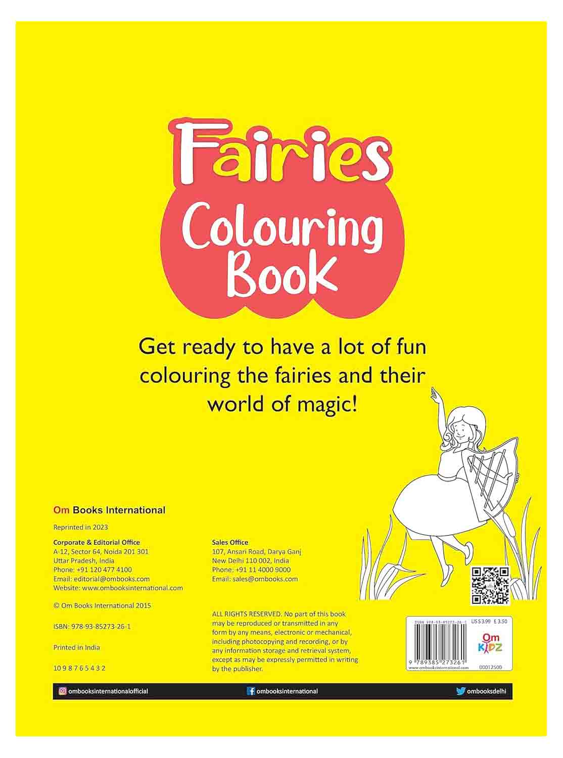 Om Books International Fairies Colouring book- Copy Colouring books - ‎ 9789385273261