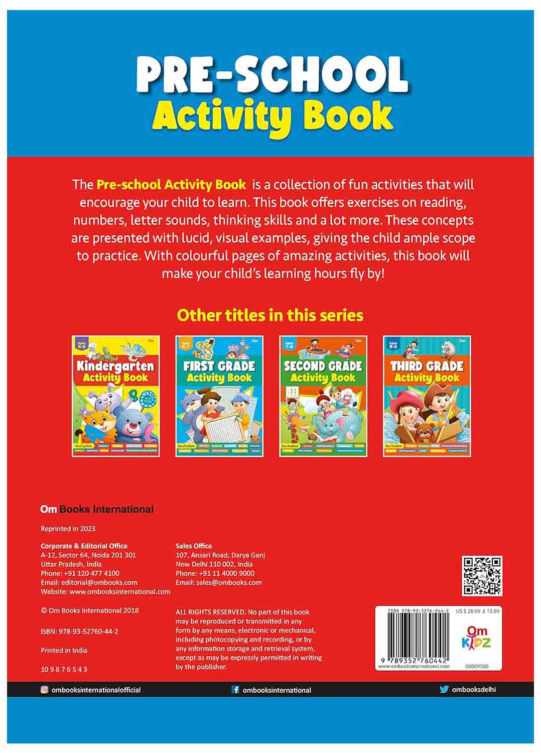 Om Books International Jumbo Smart Scholars- Grade 1 Workbook Activity Book - 9789352760398