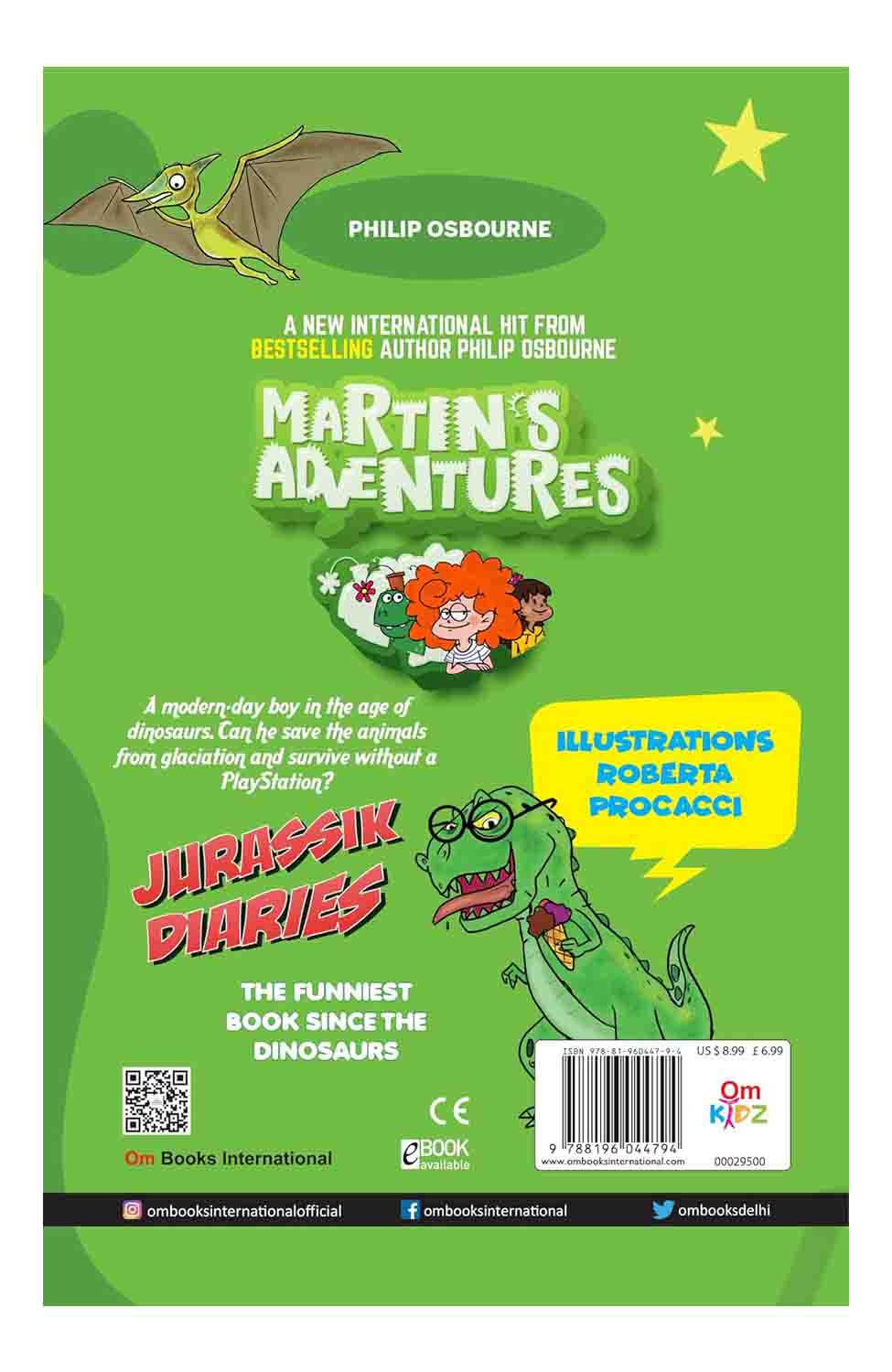 Om Books International Martin's Adventures: Jurassik Diaries- Catch Me If You Can - 9788196044794