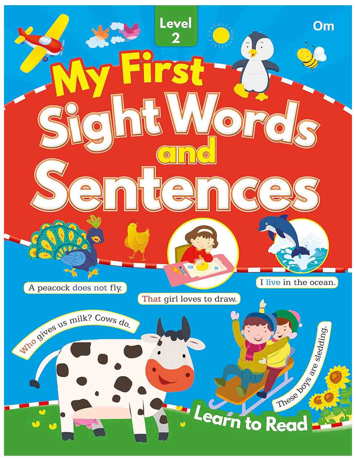 Om Books International My First Sight Words and Sentences Level- 2 - 9789353761141