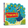 Om Books International Peacock ( Animals and Birds)- Cutout Board Books - 9789353761110