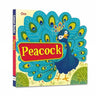 Om Books International Peacock ( Animals and Birds)- Cutout Board Books - 9789353761110