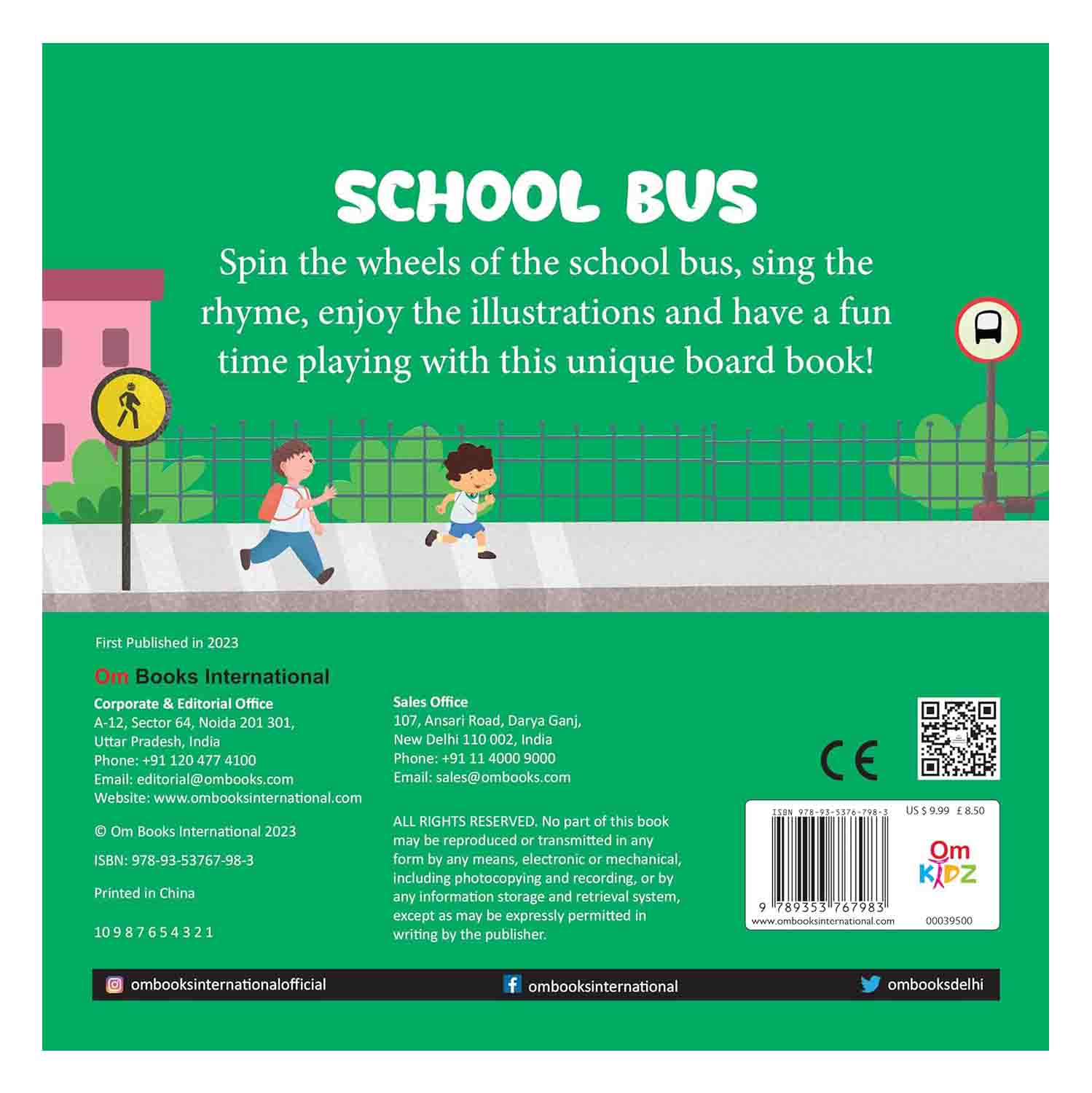 Om Books International School Bus Wheel Book - 9789353767983