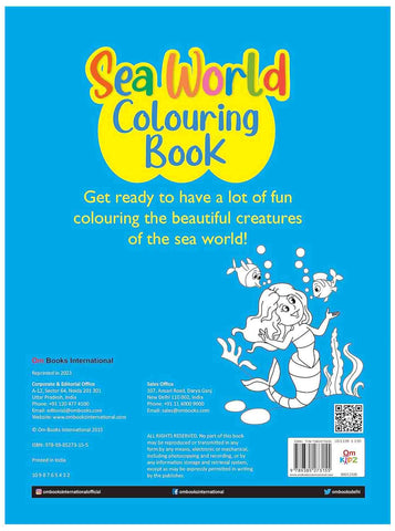 Om Books International Sea World Colouring book- Copy Colouring books for kids - 9789385273155