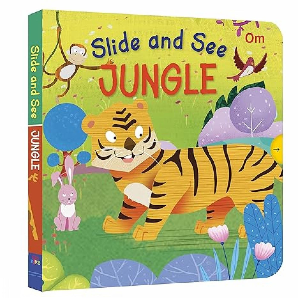 Om Books International Slide and See Board Book : Jungle - 9789352764259