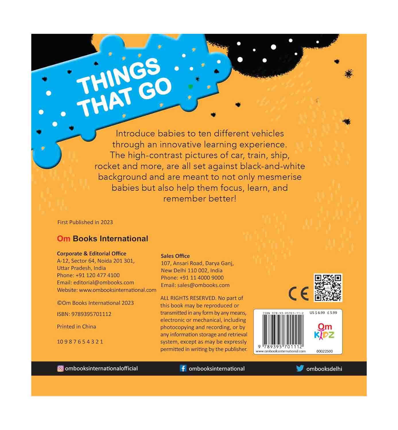 Om Books International Things That Go- High contrast - 9789395701112