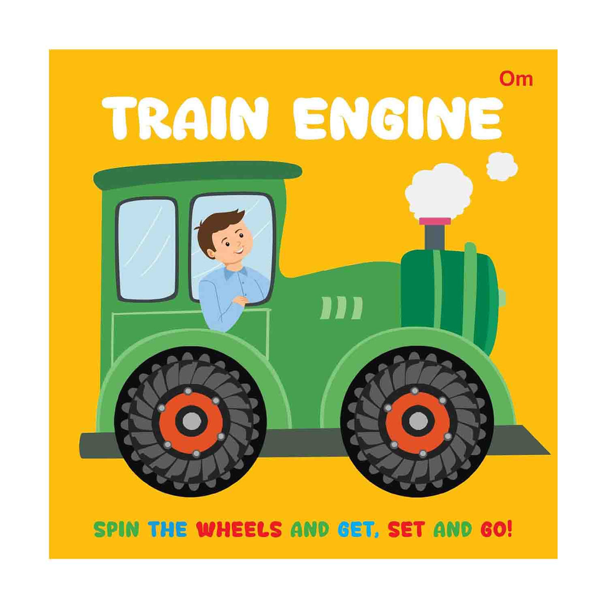 Om Books International Train Engine Wheel Book - 9789353767969