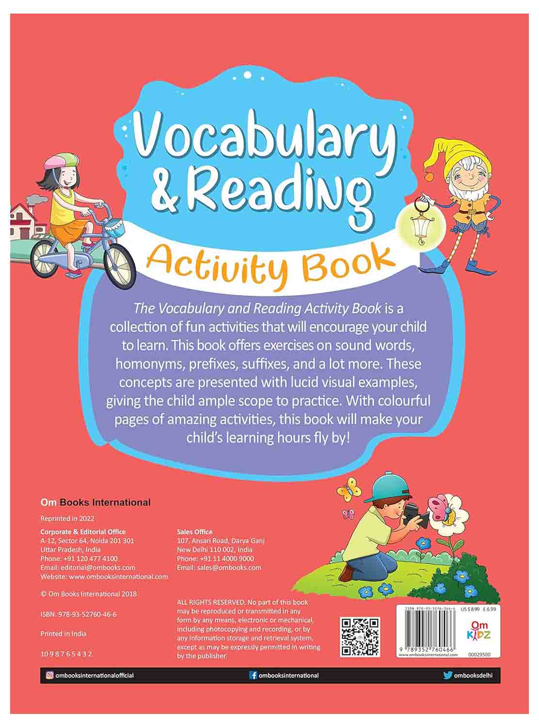 Om Books International Vocabulary and Reading Activity Book - 9789352760466