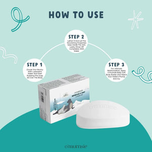 O'mumsie Bathe Like A Baby | Moisture Bathing Bar Baby Soap | Pack of 2 - OM-15
