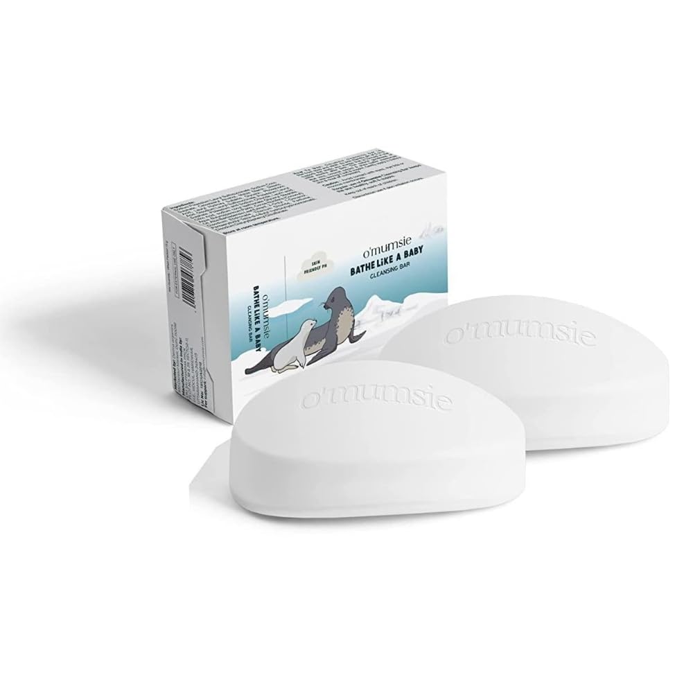 O'mumsie Bathe Like A Baby | Moisture Bathing Bar Baby Soap | Pack of 2 - OM-15