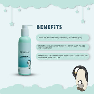Omumsie Bathing Baby Shampoo + Wash | Tear Free Formula For babies - OM-3