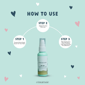 Omumsie Detangler Hair Serum For Kids | Extra Moisturizing For Curly Hair - OM4