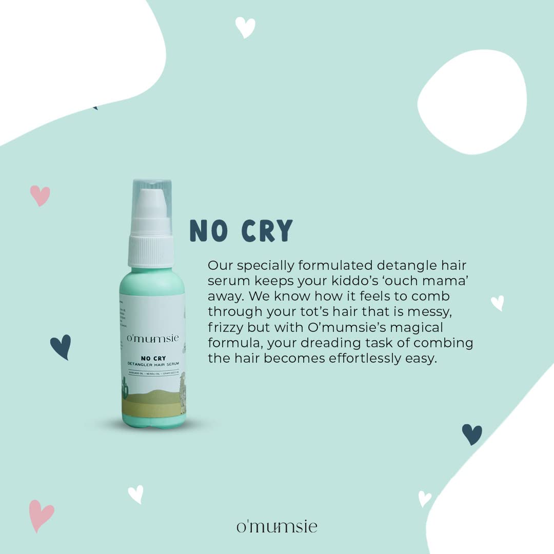 Omumsie Detangler Hair Serum For Kids | Extra Moisturizing For Curly Hair - OM4