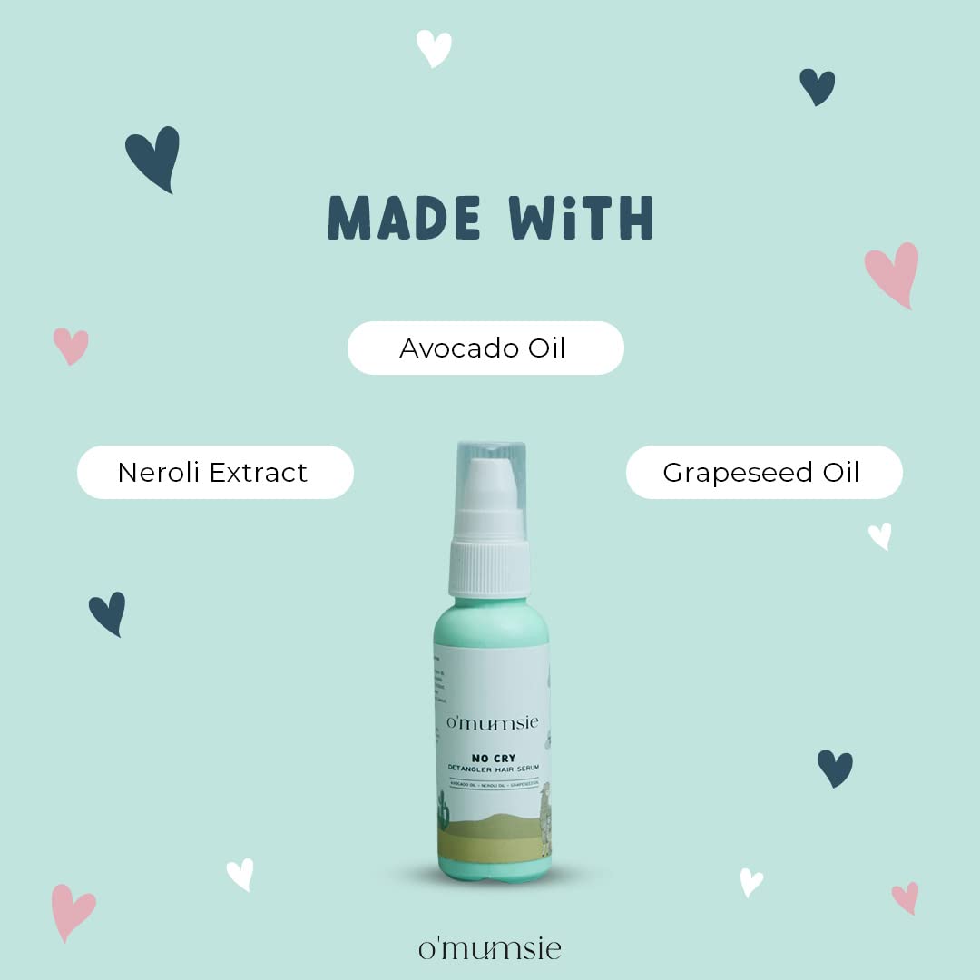 Omumsie Detangler Hair Serum For Kids | Extra Moisturizing For Curly Hair - OM4