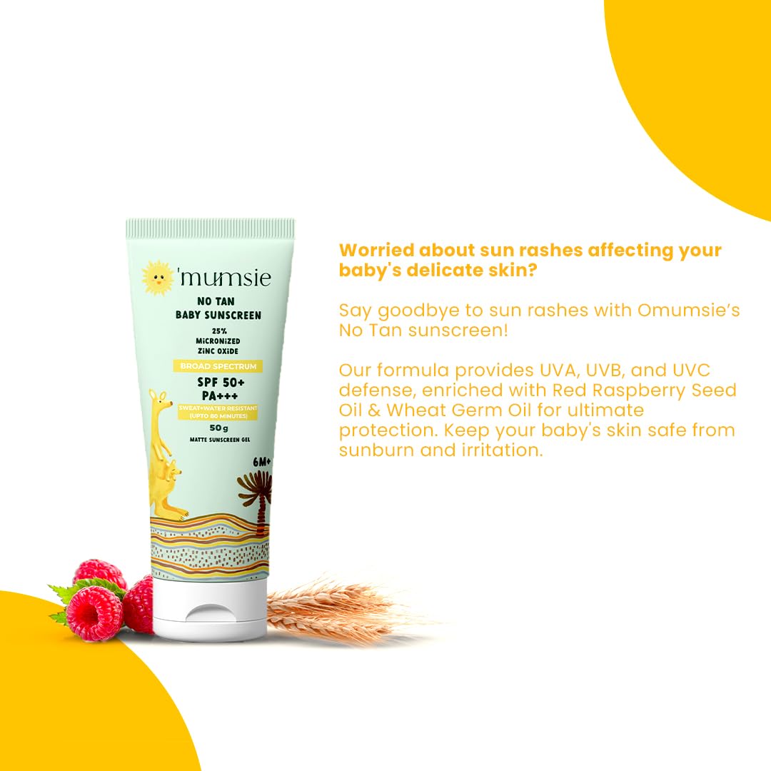 Omumsie No Tan Baby Sunscreen | SPF 50 Protection - OM21