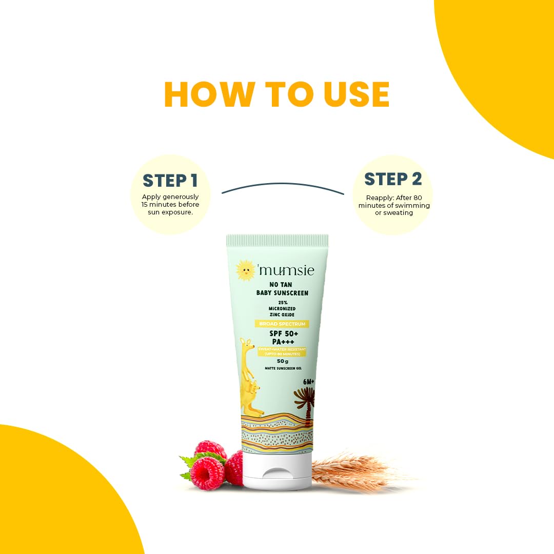 Omumsie No Tan Baby Sunscreen | SPF 50 Protection - OM21
