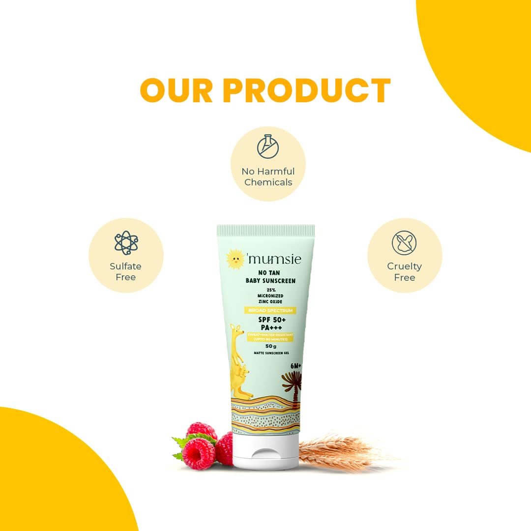 Omumsie No Tan Baby Sunscreen | SPF 50 Protection - OM21
