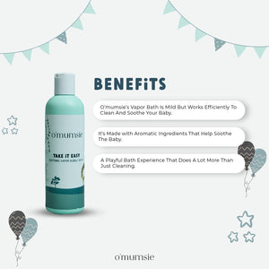 Omumsie Soothing Vapor baby bubble bath | Safe For Kids And Adults - 250 ML - OM-5