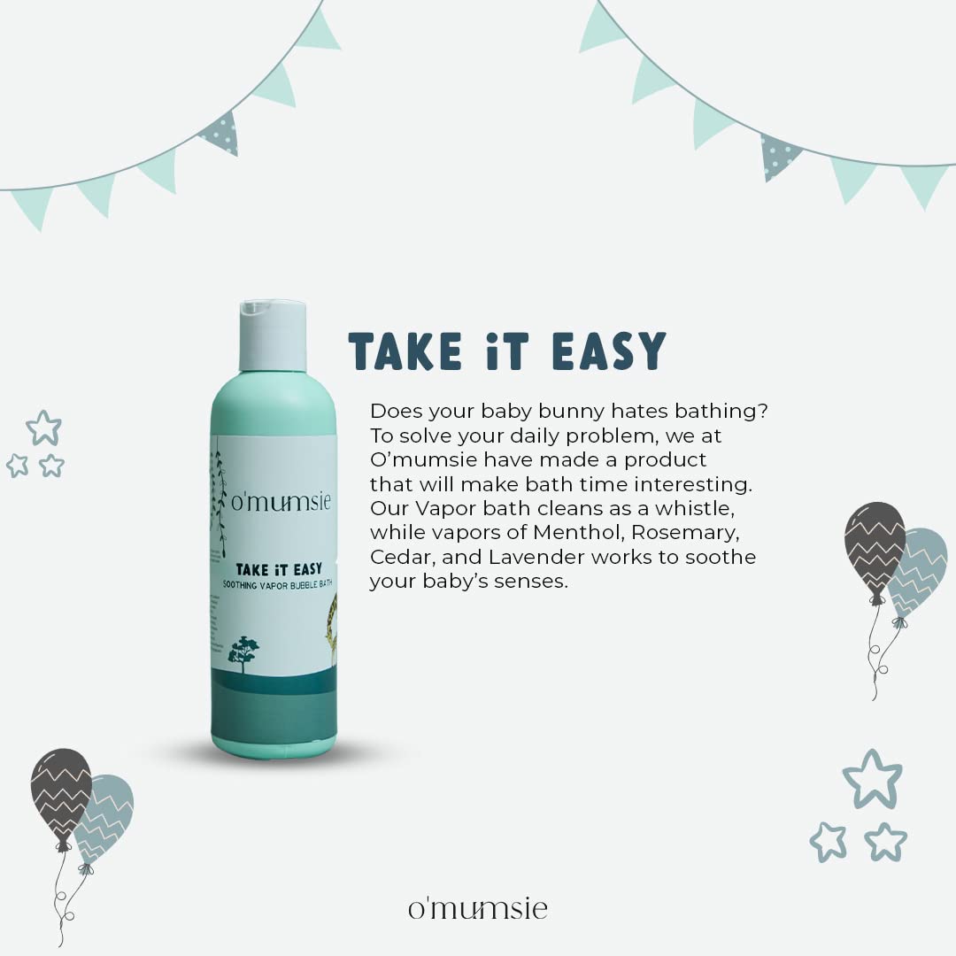 Omumsie Soothing Vapor baby bubble bath | Safe For Kids And Adults - 250 ML - OM-5