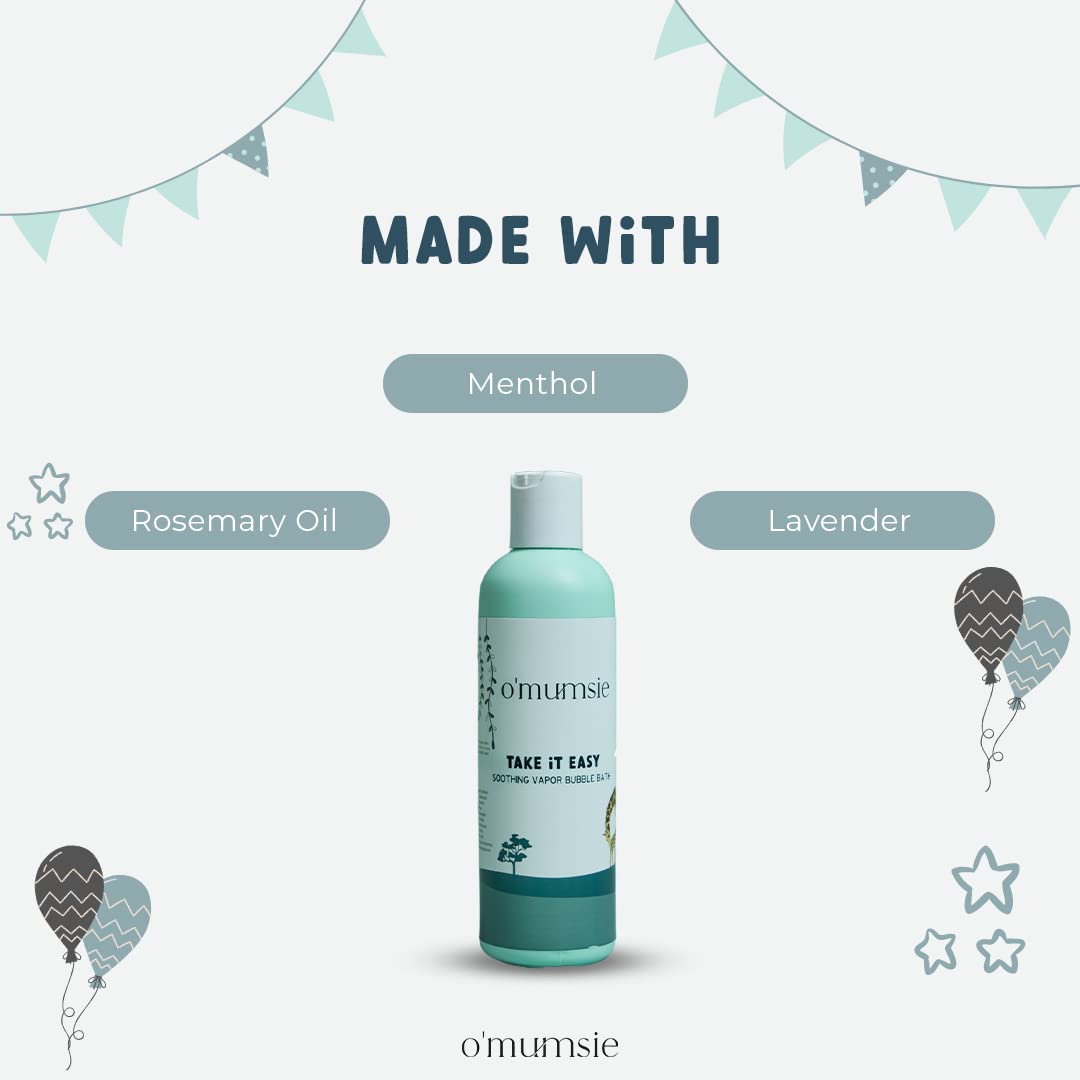 Omumsie Soothing Vapor baby bubble bath | Safe For Kids And Adults - 250 ML - OM-5