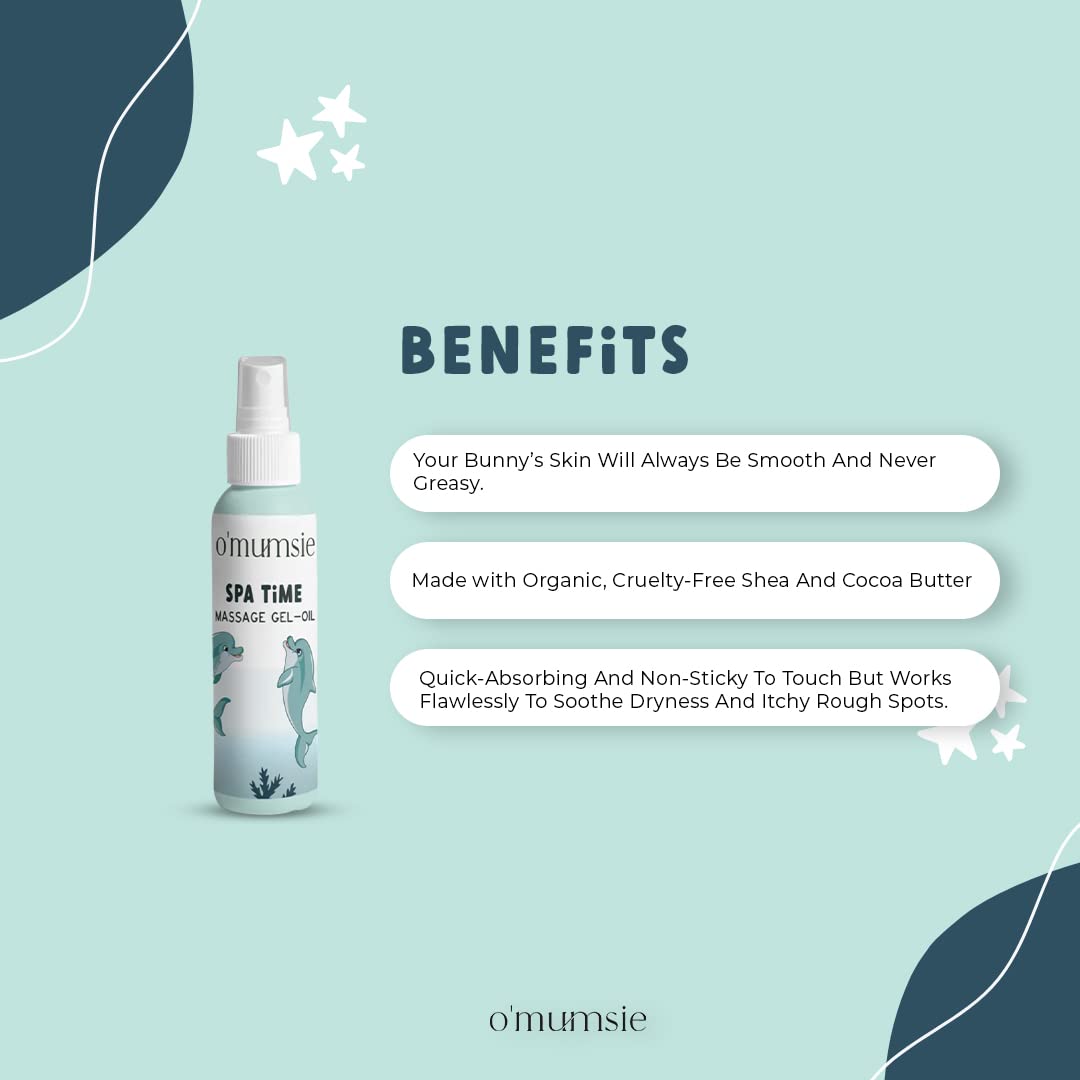 Omumsie Spa Time Baby Massage Oil-Gel, with Sesame, Almond Oil- 100ml - OM16
