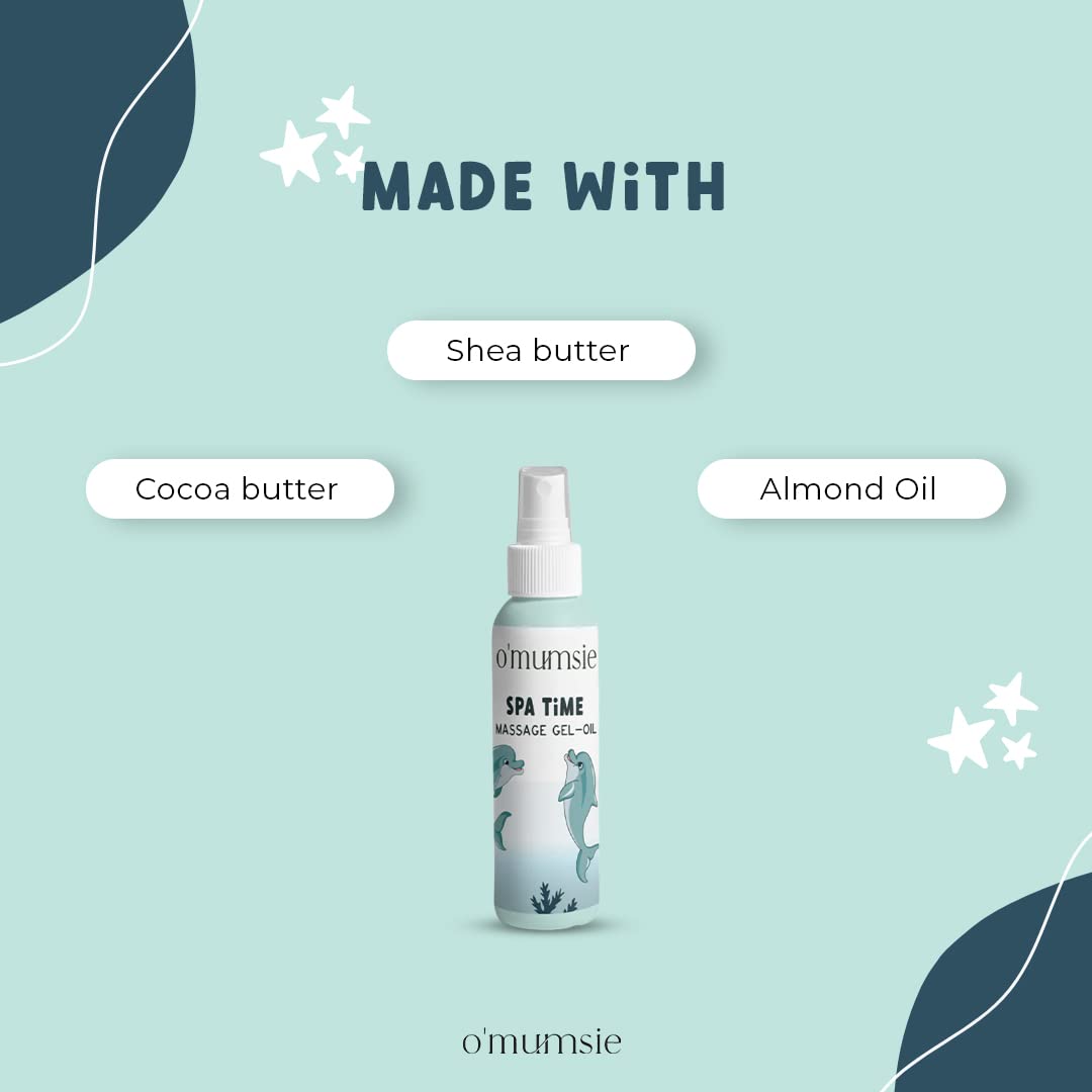 Omumsie Spa Time Baby Massage Oil-Gel, with Sesame, Almond Oil- 100ml - OM16