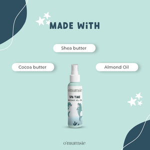 Omumsie Spa Time Baby Massage Oil-Gel, with Sesame, Almond Oil- 100ml - OM16