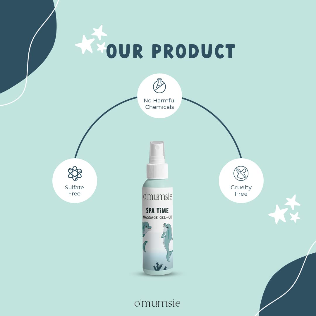 Omumsie Spa Time Baby Massage Oil-Gel, with Sesame, Almond Oil- 100ml - OM16