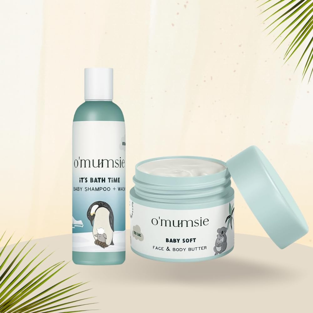 O'mumsie-Tiny Explorers Travel Kit for babies | Baby Shampoo + Body Butter - OM-11