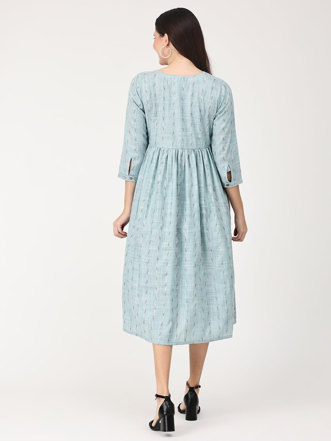 Pastel Blue Maternity and Nursing Dress The Mom Store