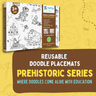 PepPlay Doodle Placemats- Prehistoric Series - PP20210