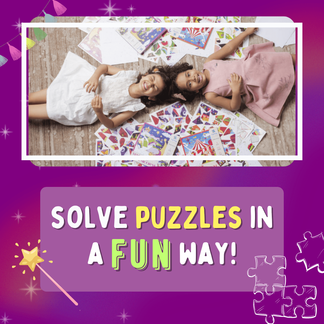 PepPlay Educational Sticker Puzzle- Magical Unicorn (Set of 5 Puzzles) - PP20601
