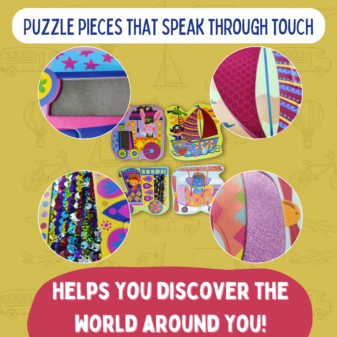 MY FIRST TOUCH & FEEL PUZZLES- VEHICLES - PP20802