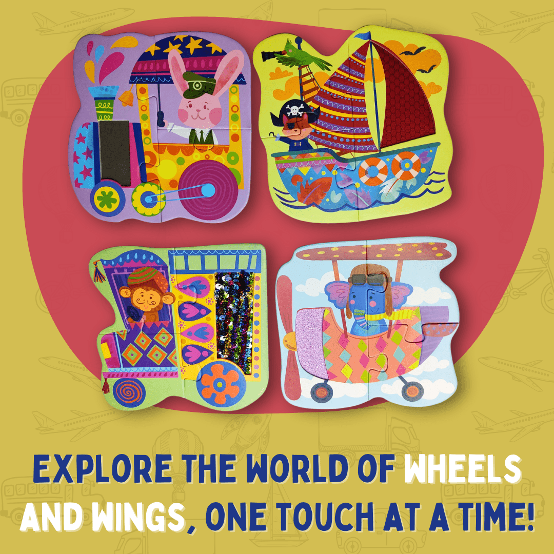 MY FIRST TOUCH & FEEL PUZZLES- VEHICLES - PP20802