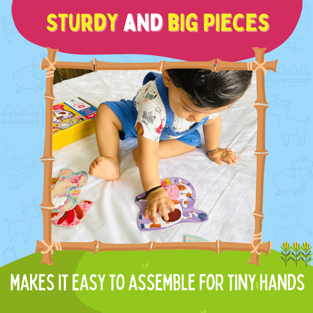 MY FIRST TOUCH & FEEL PUZZLES- FARM ANIMALS - PP20801