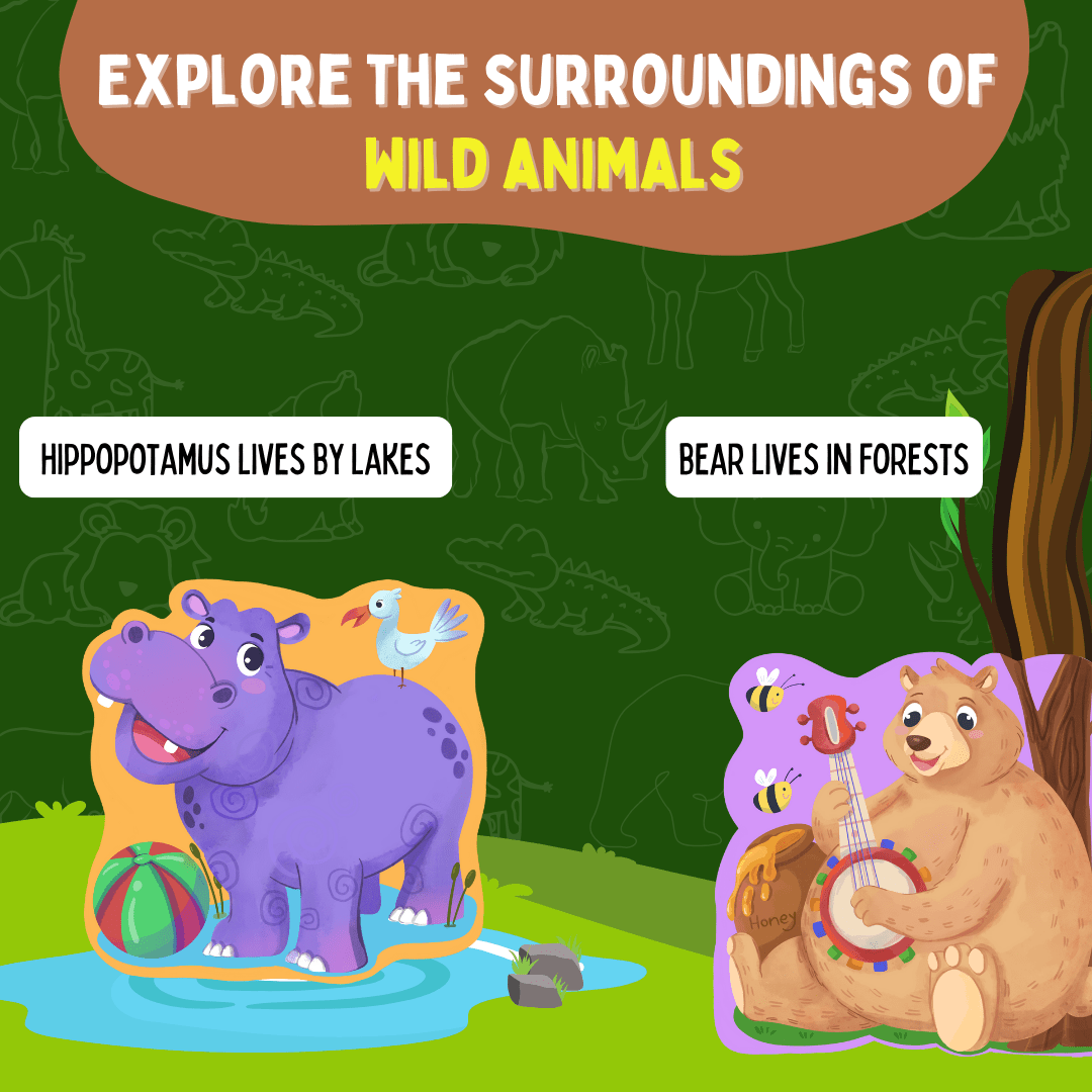 MY FIRST TOUCH & FEEL PUZZLES- WILD ANIMALS - PP20803