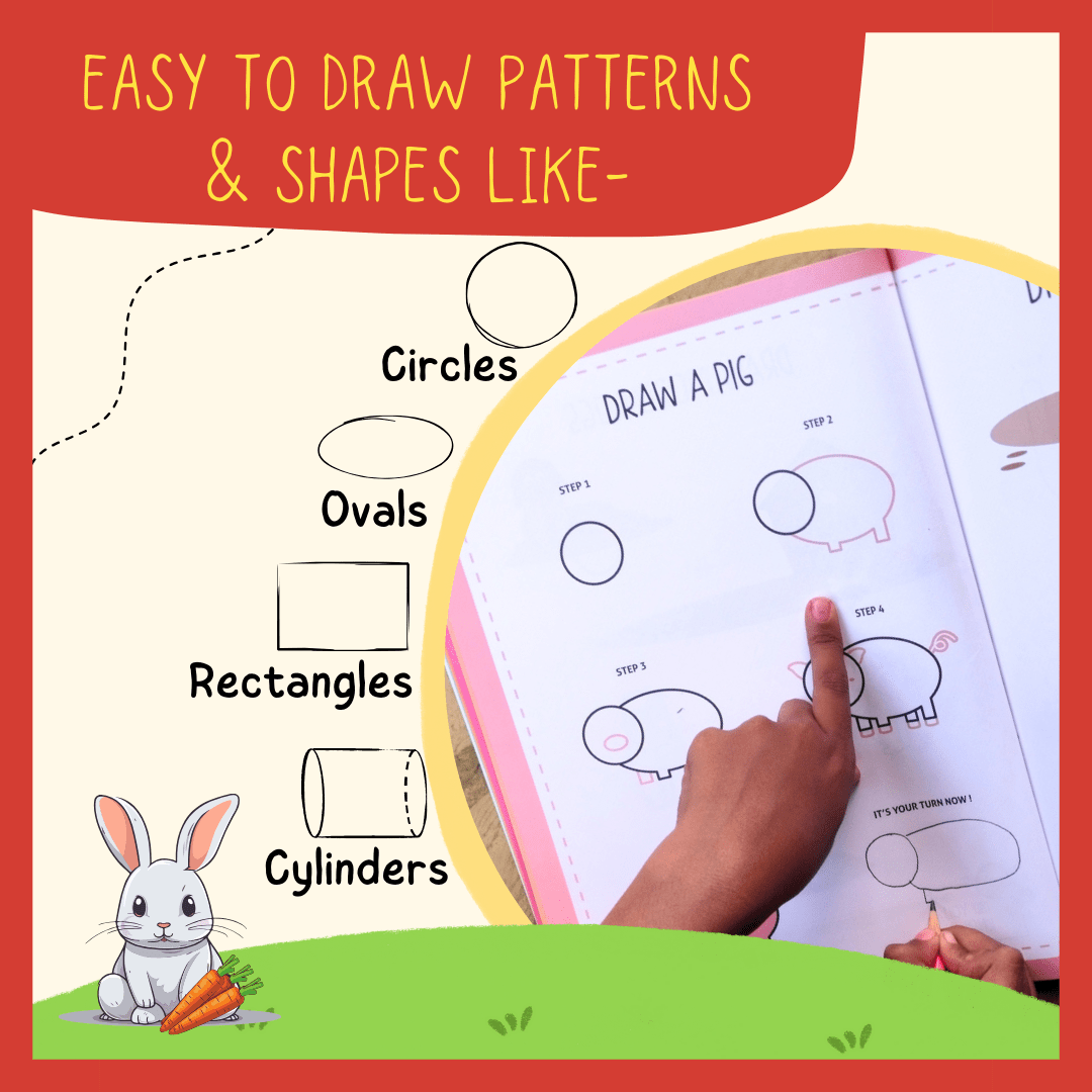 PepPlay Step by Step Drawing Book- Cute Farm Animals Theme - PP20502