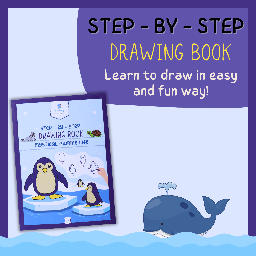 PepPlay Step by Step Drawing Book- Mystical Marine Life Theme - PP20503