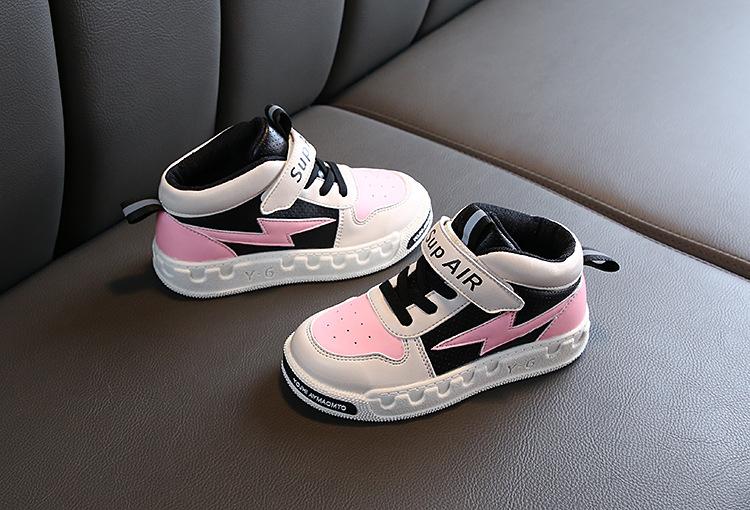 Pink and Black Canvas Sports Shoes - KS-SS-PNKBLK-3.5-4
