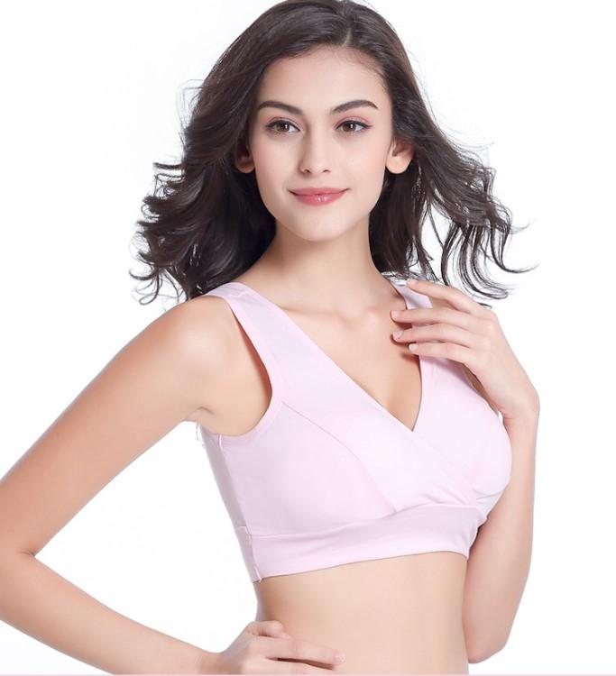 Pink Maternity Nursing Sleep Bra