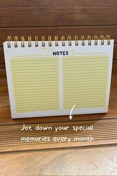 Qwirk Store Baby Record Calendar - 27611