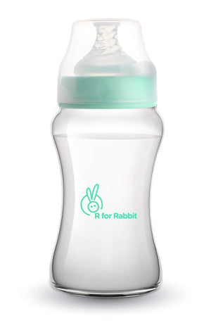 R for Rabbit First Feed Polypropylin Feeding Bottle- Sea Green I 250 ML - PBFFSG250