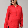 Red Riding Hood Maternity and Nursing Hoodie Sweatshirt - MAT-SD-REDHS-S